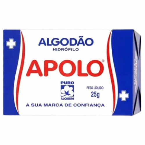 Algodão Apolo Cx 25g - Apolo