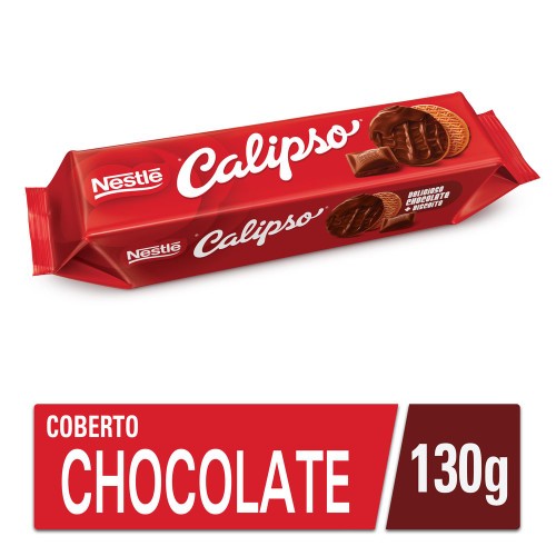 Biscoito Nestlé Calipso Cobertura De Chocolate Ao Leite 130g