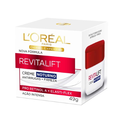 Creme Facial Antirrugas Loréal Paris Revitalift Pro-Retinol Noturno 49g