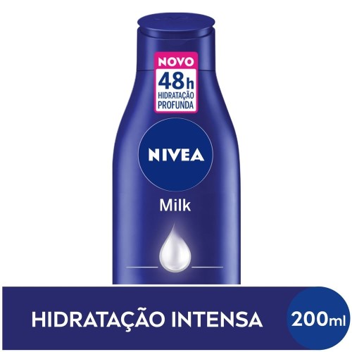 Loção Deo-Hidratante Corporal Nivea Milk Hidratação Profunda 200ml