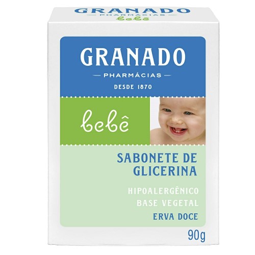 Sabonete De Glicerina Granado Infantil Bebê Erva Doce 90g