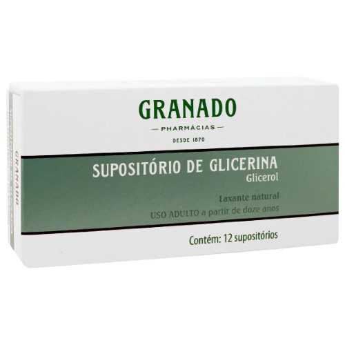 Supositório De Glicerina Uso Adulto Granado 12 Unidades