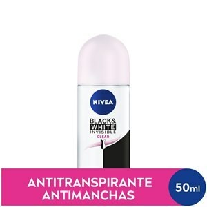 Desodorante Antitranspirante Nivea Roll On Invisible Black & White Clear 50ml
