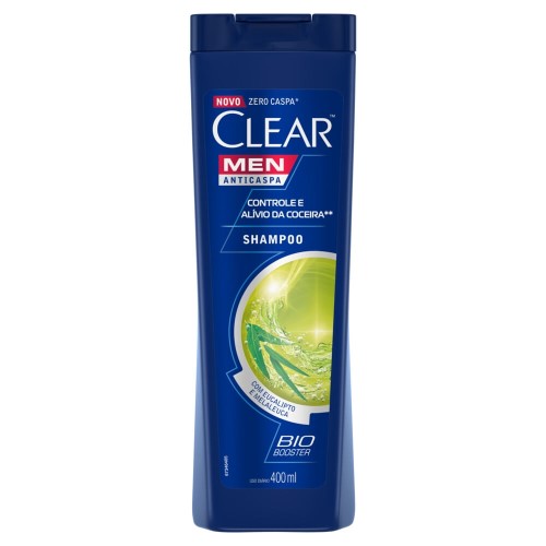 Shampoo Anticaspa Clear Men Controle E Alivio Da Coceira 400ml