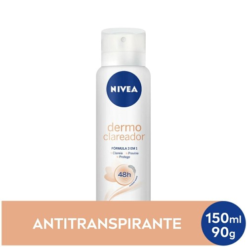 Desodorante Antitranspirante Aerosol Nivea Aerosol Feminino Dermo Clareador 150ml