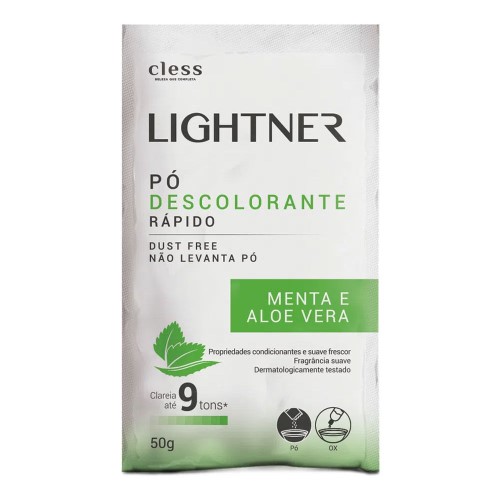 Pó Descolorante Menta E Aloe Vera Lightner 50g