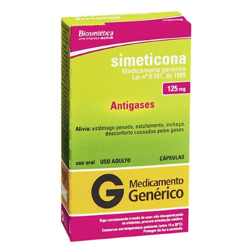 Simeticona 125mg Com 10 Cápsulas - Biosintetica
