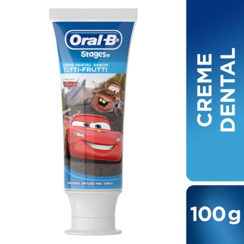 Creme Dental Infantil Oral-B Stages Personagens 100g
