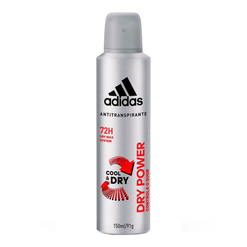 Desodorante Aerosol Antitranspirante Adidas Dry Power Masculino 150ml