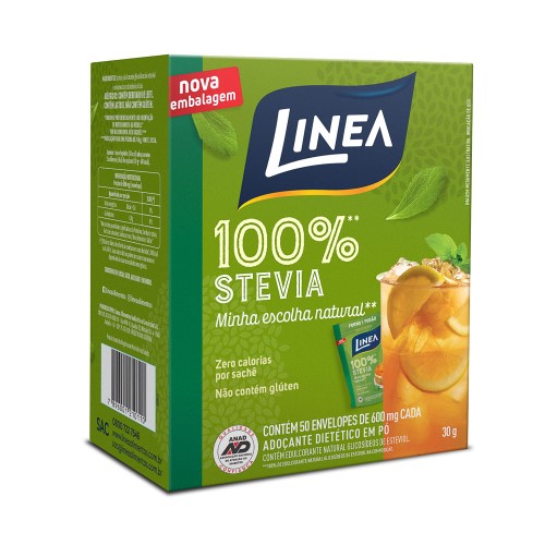 Adoçante Stevia Linea 1 Caixa Com 50 Envelopes De 6g