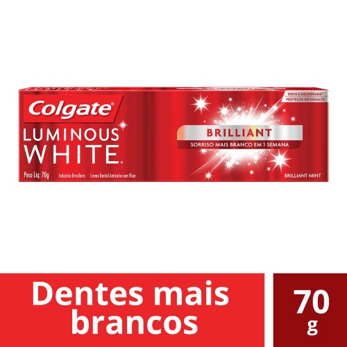 Creme Dental Colgate Luminous White Brilliant Mint 70g