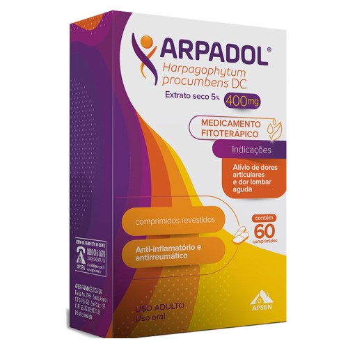 Arpadol 400mg Apsen 60 Comprimidos Revestidos