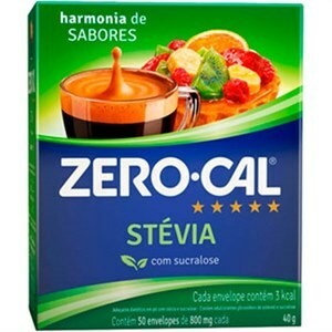 Adoçante Zero Cal Stevia 50 Envelopes