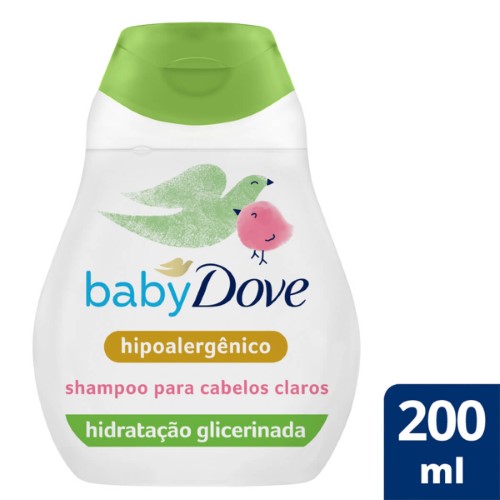 Shampoo Baby Dove Hidratação Enriquecida Para Cabelos Claros 200ml