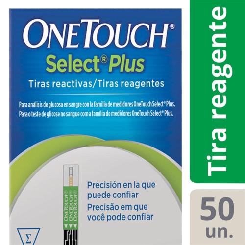 Tiras Onetouch Select Plus 50 Unidades **