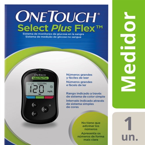 Medidor De Glicemia Onetouch Select Ultra Plus Flex 1 Unidade