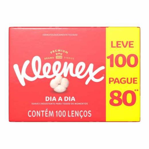 Lenços De Papel Kleenex 100 Unidades
