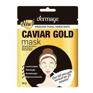 Máscara Facial Hidratante Dermage Caviar Gold 10g