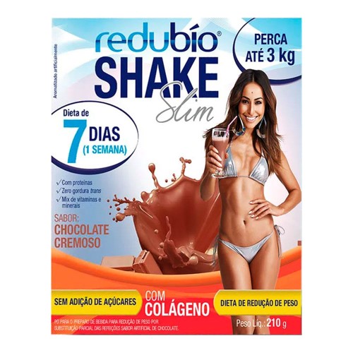Redubío Shake Slim Sabor Chocolate Redúbio 210g