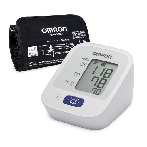 Monitor De Pressão Arterial Automático De Braço Omron Control+ Hem-7122