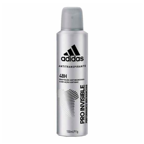 Desodorante Aerosol Antitranspirante Adidas Masculino Pro Invisible 150ml