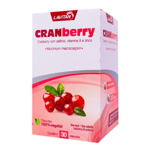 Suplemento Alimentar Lavitan Cranberry 30 Cápsulas
