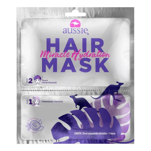 Máscara De Hidratação Aussie Hair Mask 30ml + Touca
