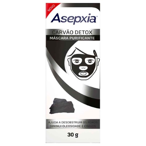 Máscara Purificante Asepxia Carvão Detox Peel Off 30g