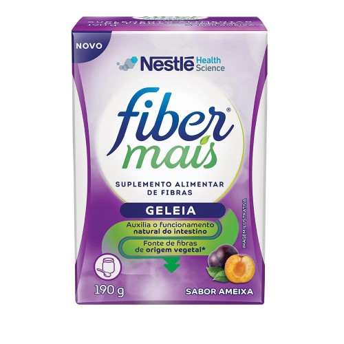 Suplemento De Fibras Nestle Fibermais Geleia Sabor Ameixa 190g