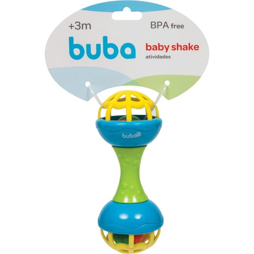 Chocalho Baby Shake Buba Atividades + 3meses