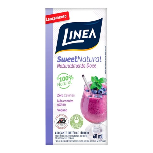 Adoçante Dietético Liquido Linear Sweet Natural 60ml
