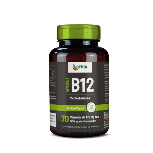 Vitamina B12 Omix 470mg Com 70 Cápsulas