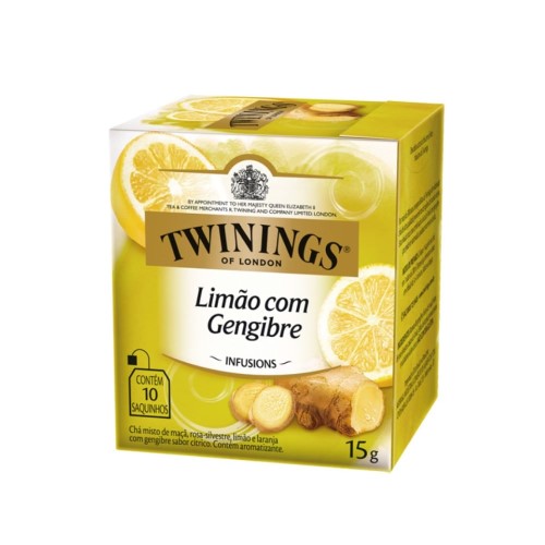 Chá Misto Twinings Limã, Com Gengibre 10 Unidades 15g
