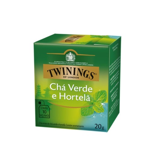 Chá Verde Twinings Com Hortelã 10 Unidades 20g