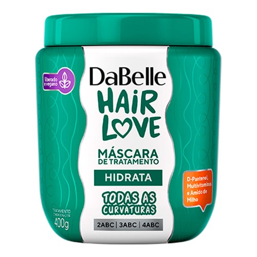 Máscara De Tratamento Dabelle Hair Love Hidrata 400g
