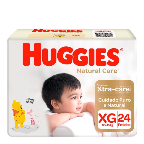 Fralda Huggies Natural Care Xg 24 Unidades