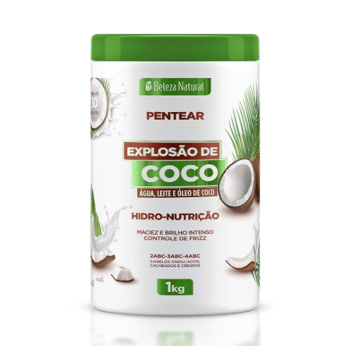 Creme De Pentear Beleza Natural Explosão De Coco 1kg