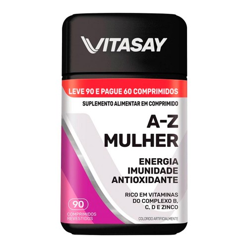Suplemento Alimentar Vitasay A-Z Mulher 90 Comprimidos Revestidos