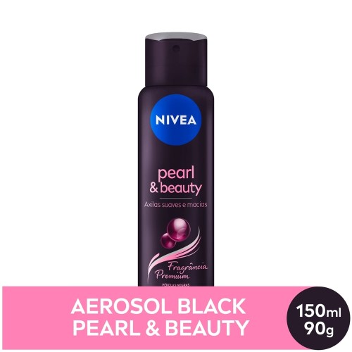 Desodorante Antitranspirante Aerosol Nivea Black Pearl&Beauty 150ml