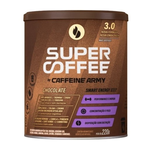 Café Em Pó Caffeine Army Supercoffee Chocolate 220g