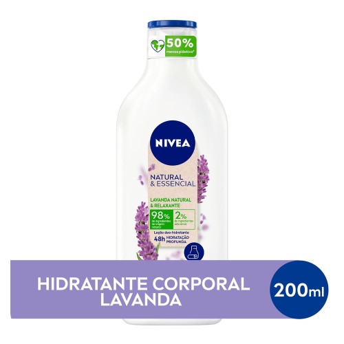 Hidratante Corporal Nivea Natural E Essencial Lavanda E Relaxante 200ml