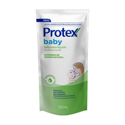 Sabonete Líquido Da Cabeça Aos Pés Protex Baby Glicerinado 380ml