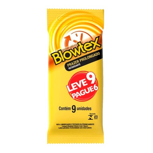 Preservativo Blowtex Prazer Prolongado 9 Unidades