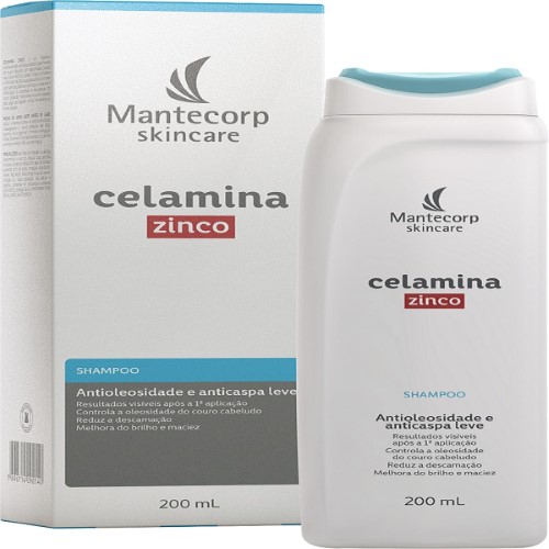 Shampoo Mantecorp Celamina Zinco 200ml