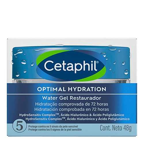Hidratante Facial Cetaphil Optimal Hydration Water Gel Restaurador 48g