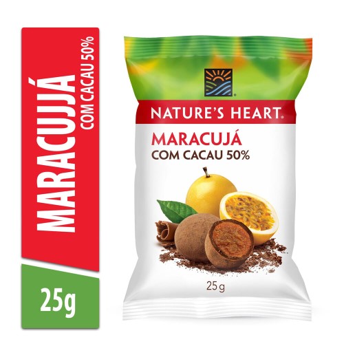 Snack Natures Heart Cacau E Maracujá 25g