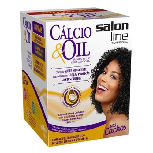 Salon Line S.O.S Cachos Cálcio & Oil Kit - Creme Relaxante + Óleo Hidratante