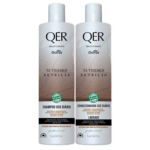 Griffus Qér Beauty Cosmetics Nutricoco Kit - Shampoo + Condicionador