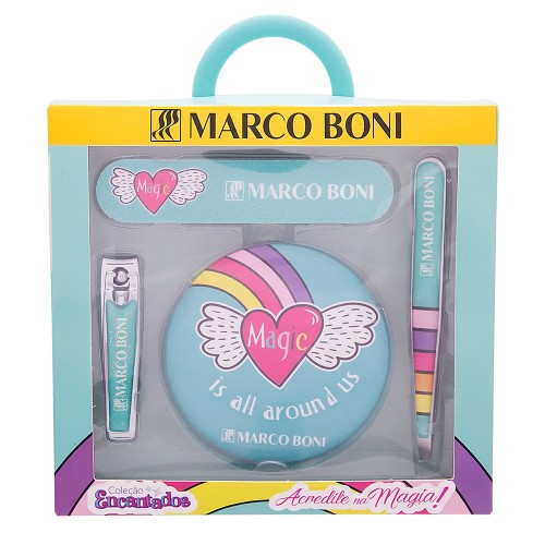 Marco Boni Manicure Coleções Kit – Espelho + Pinça + Cortador De Unhas + Lixa De Unha