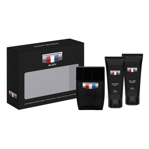 Camaro Black Kit – Colônia Masculina + Gel Pós Barba + Shampoo 3 Em 1